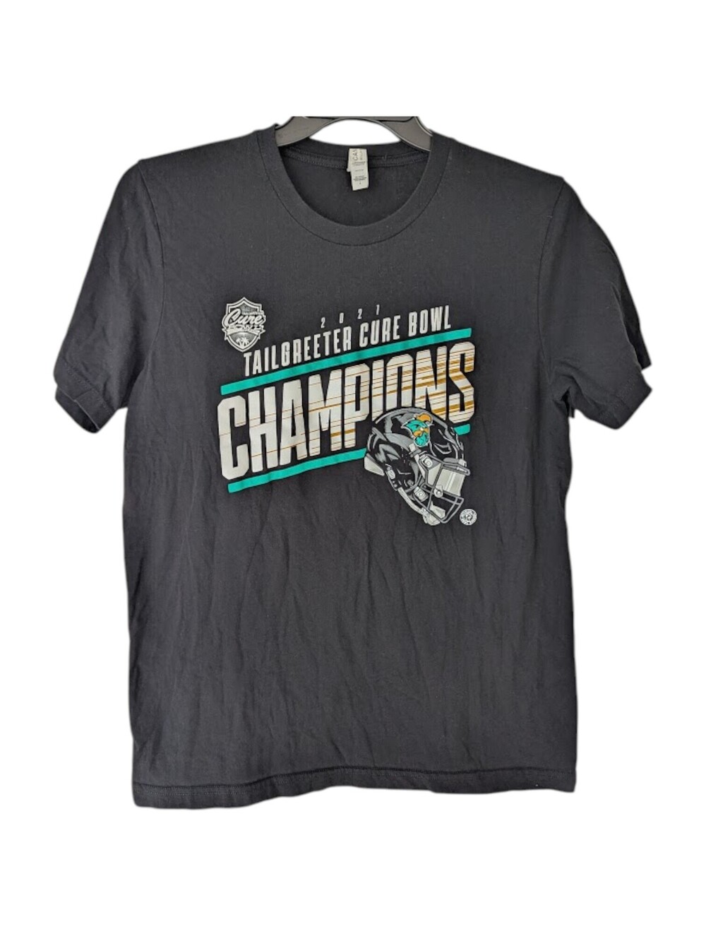 Bella Canvas 2021 Cure Bowl Champions T-Shirt Mens Large Coastal Carolina 20x28